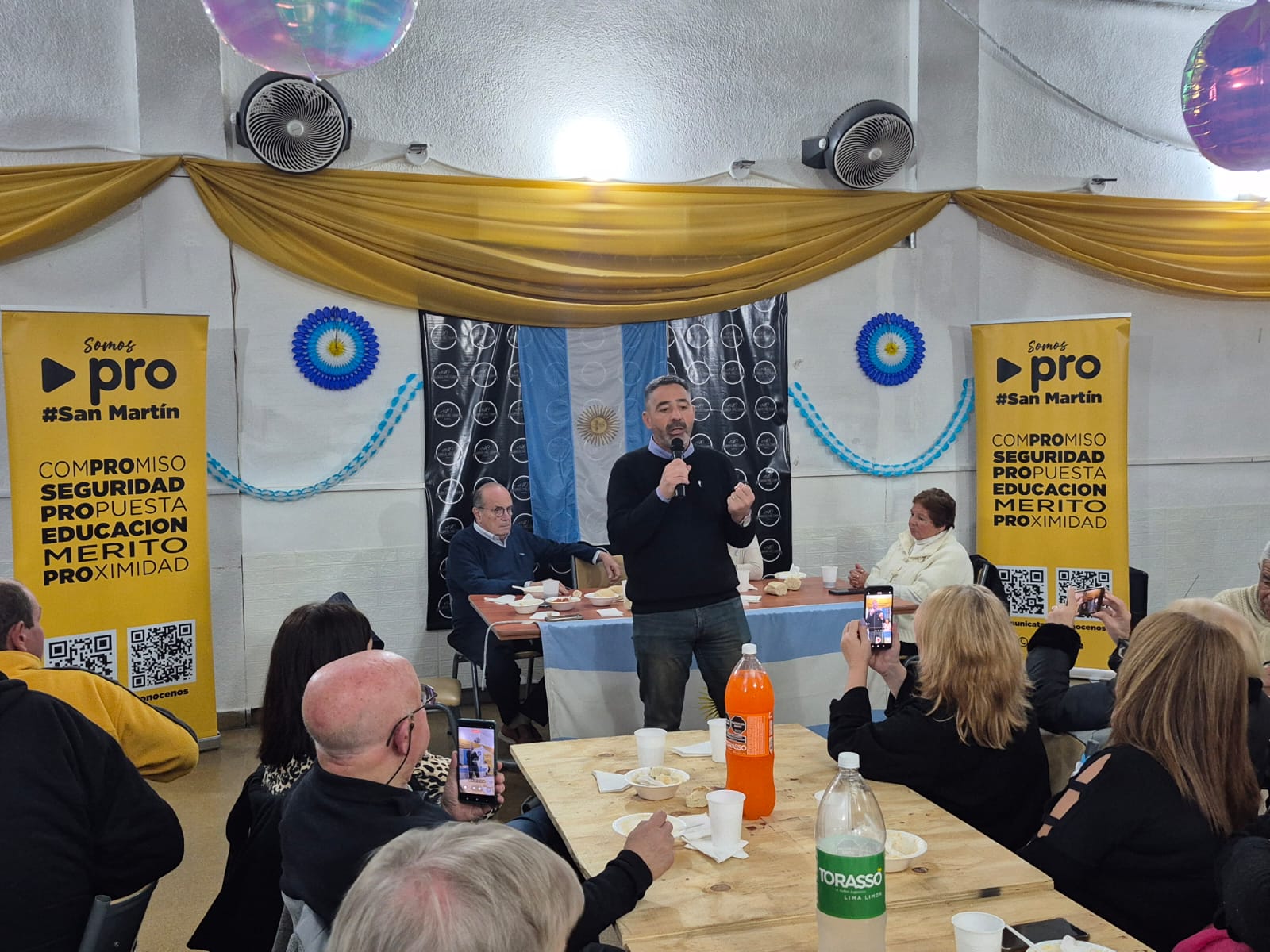 Andrés Petrillo celebró el 25 de Mayo y pidió “dar el próximo paso” en San Martín